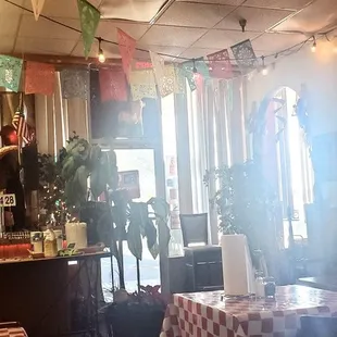 Inside the restaurant