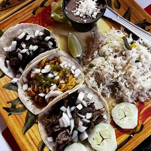 3 Mexican Tacos Combo