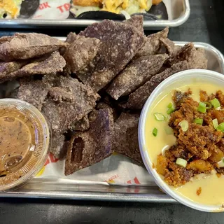 Puff Chips w/ Queso