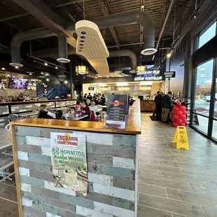 Walk in and to the right