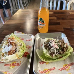 Coconut shrimp and barbacoa
