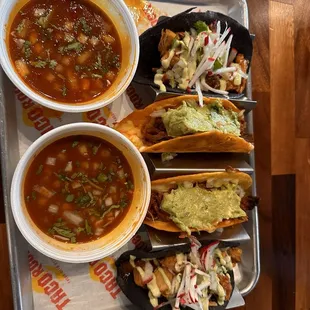 Birria and Chicken Tacos