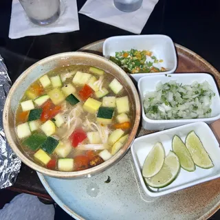 Caldo de Pollo Ranchero Soup
