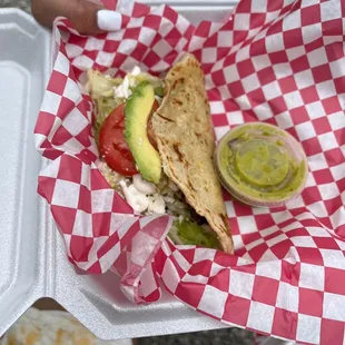 Quesadilla de carne asada