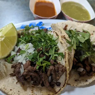House made tortillas tacos