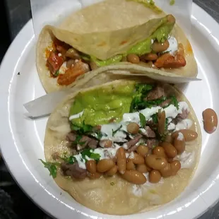 Asada and adobada tacos