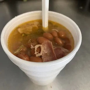 Charro beans soup