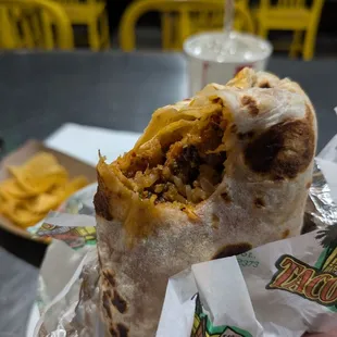Al pastor burrito