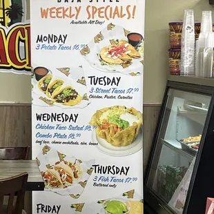 Weekly specials