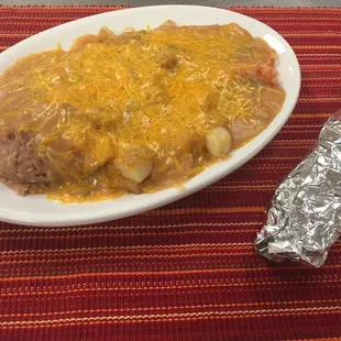 a plate of food on a table