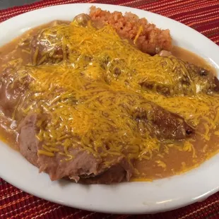 a plate of food on a table