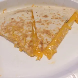 The quesadillas here are hit and miss. Sometimes they're good, other times it's a mess.