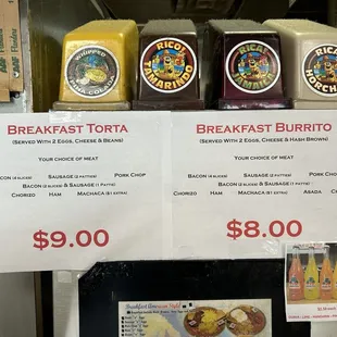 Menus as of 9/11/2024