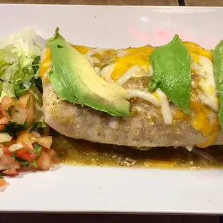 Pork Chile Verde Scramble Chz & Avo