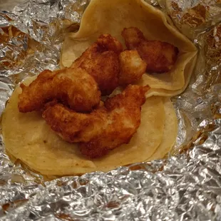 Sucky shrimp tacos
