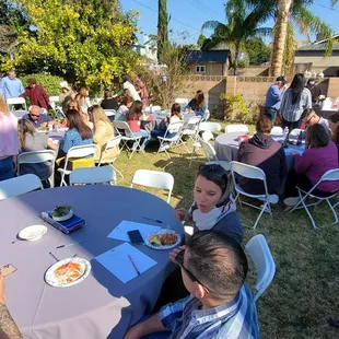 That's them in the back-right corner of the photo. Everyone was satisfied!