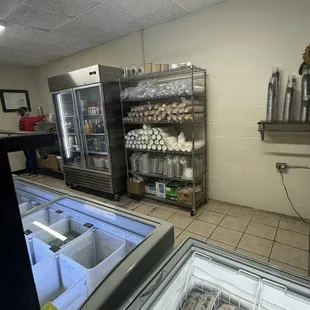 Bottled drinks also offered