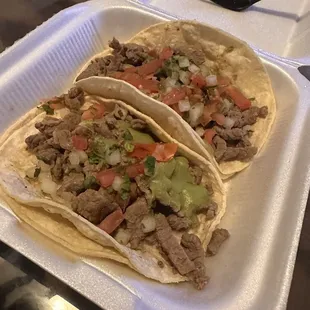 Carne asada tacos