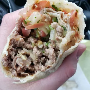 Carne Asada Burrito. Fresh ingredients. Yum!