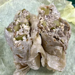 Machaca Breakfast Burrito