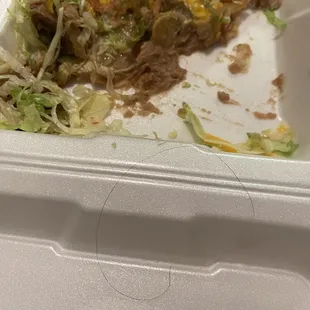 Look at this hair on our foodgross af