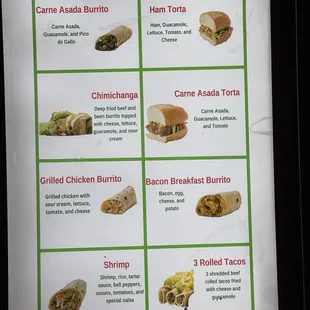 Most updated menu 2-14-24