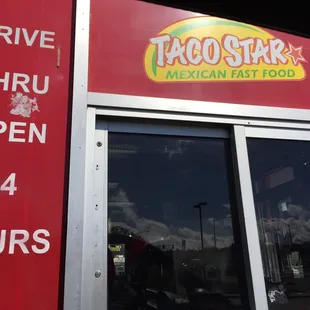 Drive thru open 24 hours :)