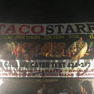Front of the stand at the 626 Night Market