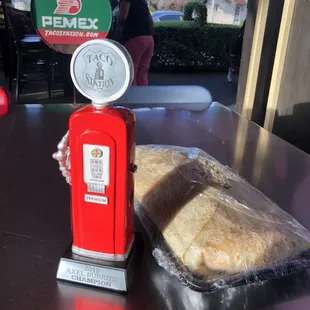 Axle Burrito Trophy Winner..