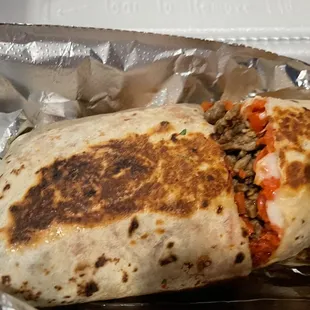 Steak burrito