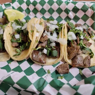 Beef steak tacos