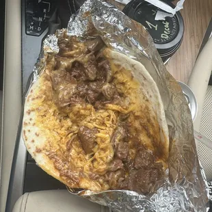 This is how my carne guisada taco should've looked like! Thanks to El Rafas satisfying my craving and money worth!