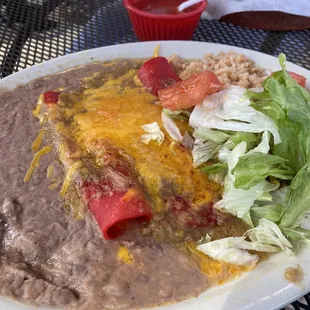Enchiladas Chile Con Queso