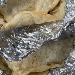 Picadillo taco &amp; barbarcoa taco