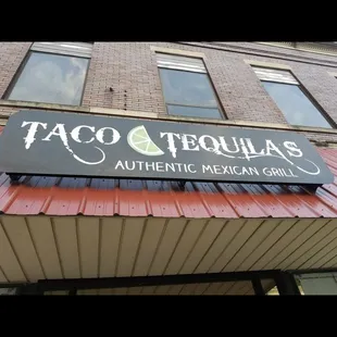 the front of the restaurant