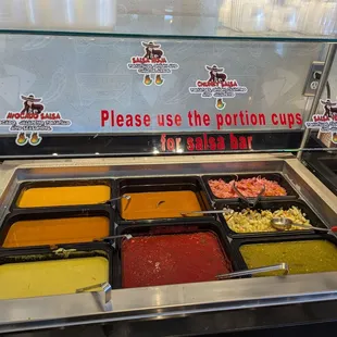 Free chips and salsa bar