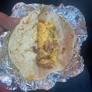Country Sausage and Egg Taco