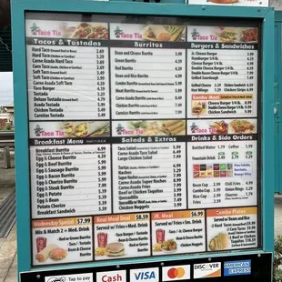 Updated Menu.