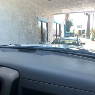 Drive thru service. You wait long because the food is fresh, worth the wait.