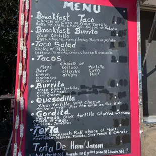 An updated Menu! new owner took over apparently so this is the new menu (: