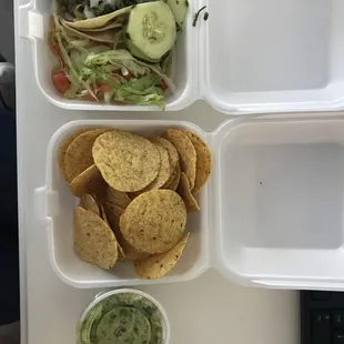 a tray of food
