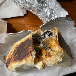 Sweet potato big burrito. Very good!
