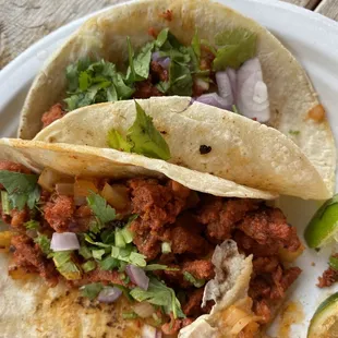 Authentic flavor! Pastor tacos