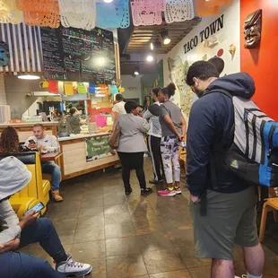 Long line for Cinco De Mayo