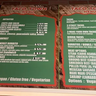 pizza, menu
