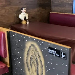 the inside of a mexican restaurant