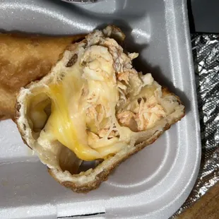 Inside chicken Empanada Meal