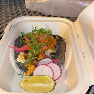 Veggie Taco...friend said it was delicious as well.