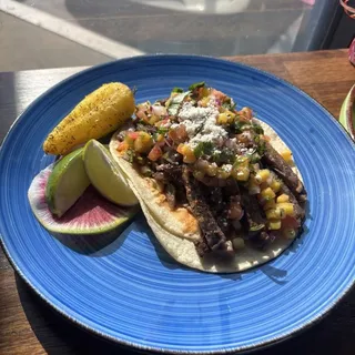 Aguachile Rib-Eye Taco (regular tortilla)