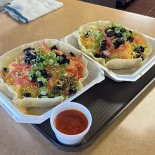 Taco salad with beef, the best